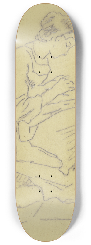 Philipp Rumpf - Frau mit Handarbeit 8.25 inch art skate deck Philipp Rumpf - Frau mit Handarbeit 8.25 inch art skate deck