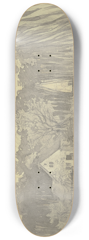 Philipp Rumpf - Haus auf einer Waldlichtung 8.25 inch art skate deck Philipp Rumpf - Haus auf einer Waldlichtung 8.25 inch art skate deck
