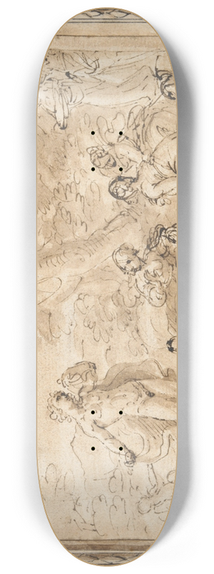 Pier Francesco Mola - Apollo andDaphne 8.25 inch art skate deck