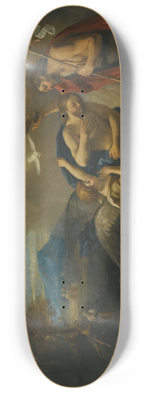 Pier Francesco Mola - The Baptism Of Christ 8.25 inch art skate deck