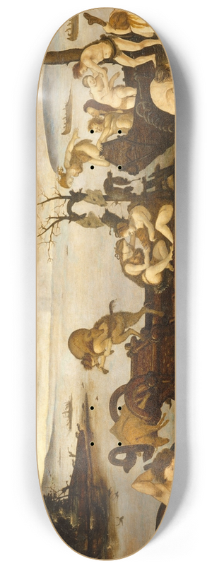 Piero di Cosimo - The Return from the Hunt 8.25 inch art skate deck