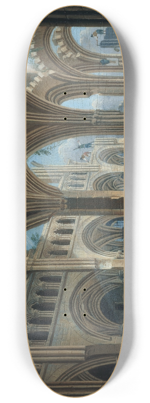 Pierre-Antoine Demachy - Dmolition de lglise Saint-Jean-en-Grve, en 1800 8.25 inch art skate deck