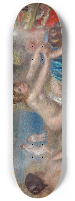 Pierre-Auguste Renoir - Bathers Playing with a Crab 8.25 inch art skate deck