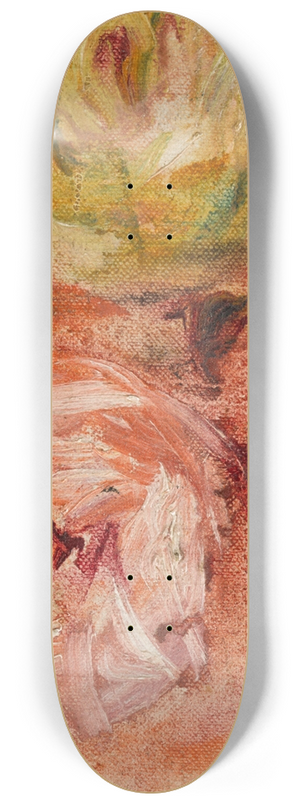 Pierre-Auguste Renoir - Deux roses 8.25 inch art skate deck