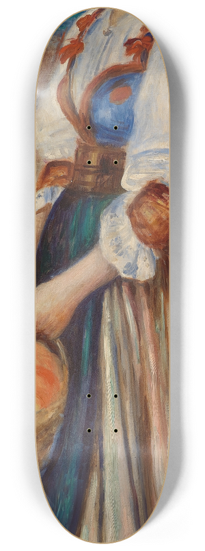 Pierre-Auguste Renoir - Girl with Basket of Oranges (Marchande doranges) 8.25 inch art skate deck