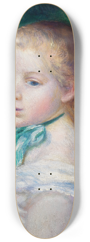 Pierre-Auguste Renoir - Head of Young Girl (Tte de jeune fille) 8.25 inch art skate deck