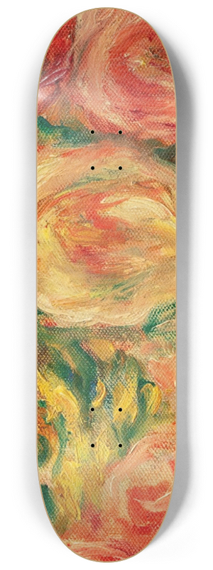 Pierre-Auguste Renoir - Jet de fleurs 8.25 inch art skate deck