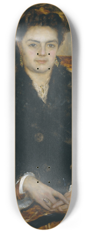 Pierre-Auguste Renoir - Madame douard Bernier (Marie-Octavie-Stphanie Laurens, 18381920) 8.25 inch art skate deck