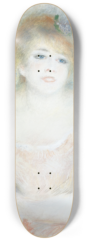 Pierre-Auguste Renoir - Mlle. Jeanne Samary 8.25 inch art skate deck