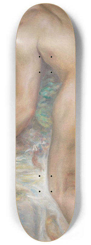 Pierre-Auguste Renoir - Nu dans un paysage or Le Fleuve 8.25 inch art skate deck