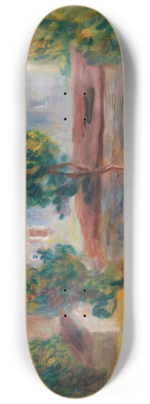 Pierre-Auguste Renoir - Paysage dEssoyes (Paysage avec une maison) 8.25 inch art skate deck