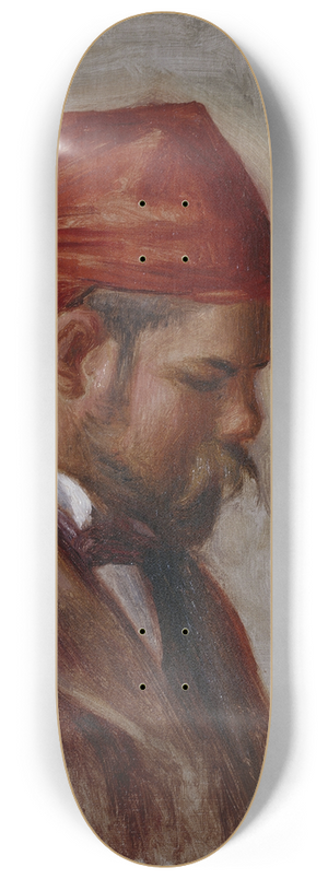 Pierre-Auguste Renoir - Portrait dAmbroise Vollard au foulard rouge 8.25 inch art skate deck