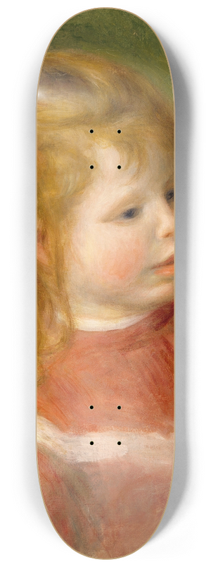 Pierre-Auguste Renoir - Portrait of Jean 8.25 inch art skate deck