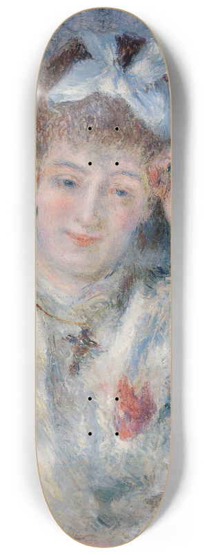 Pierre-Auguste Renoir - Portrait of Mademoiselle Marie Murer (Portrait de Mademoiselle Marie Murer) 8.25 inch art skate deck