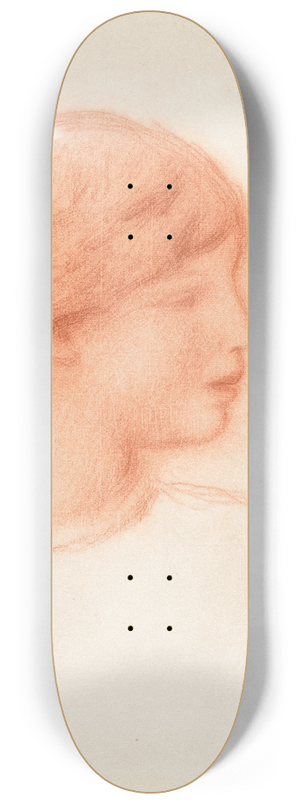 Pierre-Auguste Renoir - Profile of a Young Woman 8.25 inch art skate deck