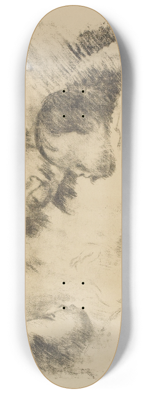 Pierre-Auguste Renoir - Une mre et deux enfants 8.25 inch art skate deck Pierre-Auguste Renoir - Une mre et deux enfants 8.25 inch art skate deck