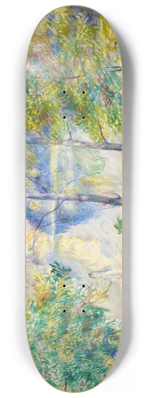 Pierre-Auguste Renoir - View of a Park 8.25 inch art skate deck