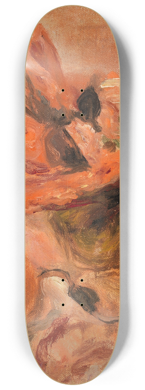 Pierre-Auguste Renoir - Womans Head with Red Hat 8.25 inch art skate deck