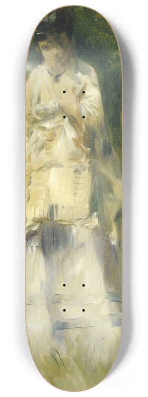 Pierre-Auguste Renoir - Woman Standing by a Tree 8.25 inch art skate deck