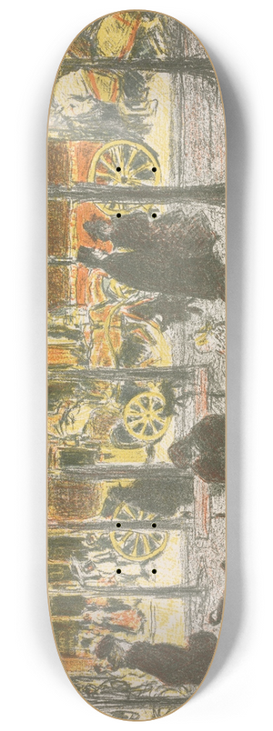 Pierre Bonnard - Some Aspects Of Paris Life, Boulevard 8.25 inch art skate deck