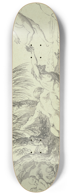 Pierre Brebiette - Spiel von Satyrn, Nymphen, Zephyren und Amoretten 8.25 inch art skate deck