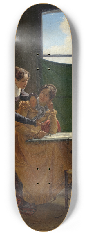 Pierre Duval Le Camus - The Drawing Lesson 8.25 inch art skate deck