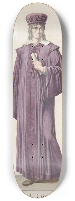 Pierre-Narcisse Gurin - A Judge of the Criminal Court 8.25 inch art skate deck Pierre-Narcisse Gurin - A Judge of the Criminal Court 8.25 inch art skate deck
