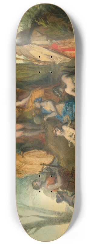 Pierre-Paul Prud'hon - Apollo And The Nine Muses On Mount Parnassus 8.25 inch art skate deck