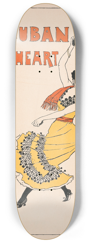 Archie Gunn - His Cuban sweetheart 8.25 inch art skate deck