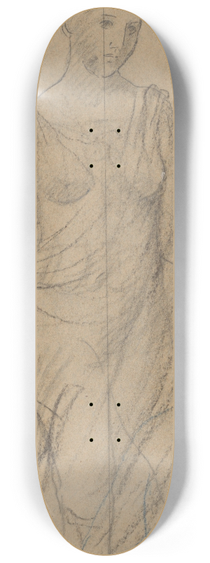 Pierre Puvis de Chavannes - A Muse of Poetry 8.25 inch art skate deck