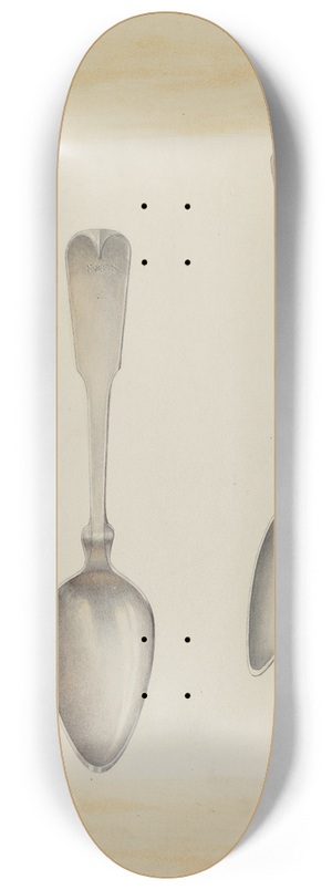 Archie Thompson - Bishop Hill  Large Silver Spoon 8.25 inch art skate deck