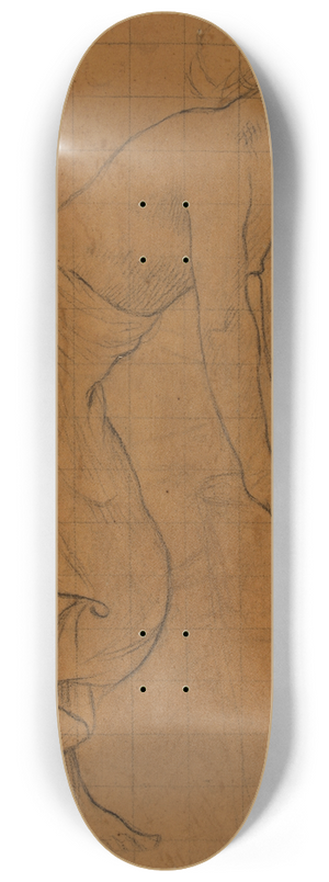 Pierre Puvis de Chavannes - Femme debout, de profil  droite 8.25 inch art skate deck