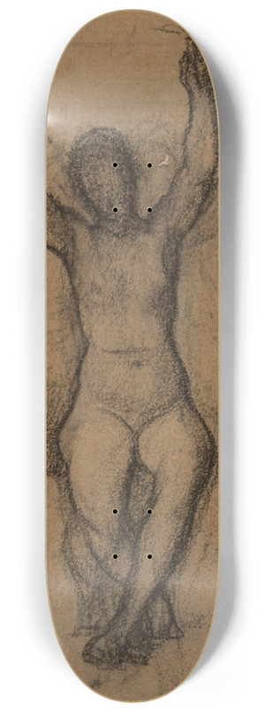 Pierre Puvis de Chavannes - Femme nue assise de face, les deux bras levs 8.25 inch art skate deck