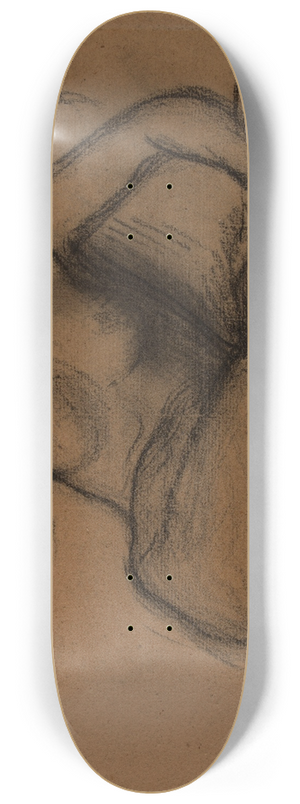 Pierre Puvis de Chavannes - Femme nue,  demi-tendue 8.25 inch art skate deck