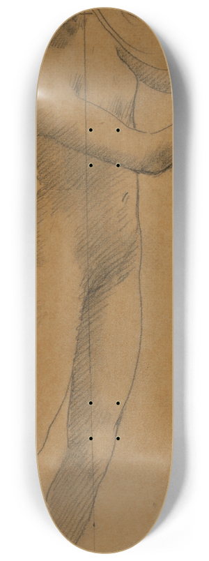 Pierre Puvis de Chavannes - Femme nue tenant une lyre 8.25 inch art skate deck