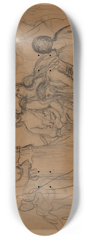 Pierre Puvis de Chavannes - Groupe de femmes 8.25 inch art skate deck