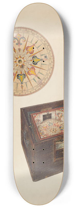 Archie Thompson - Floating Compass 8.25 inch art skate deck