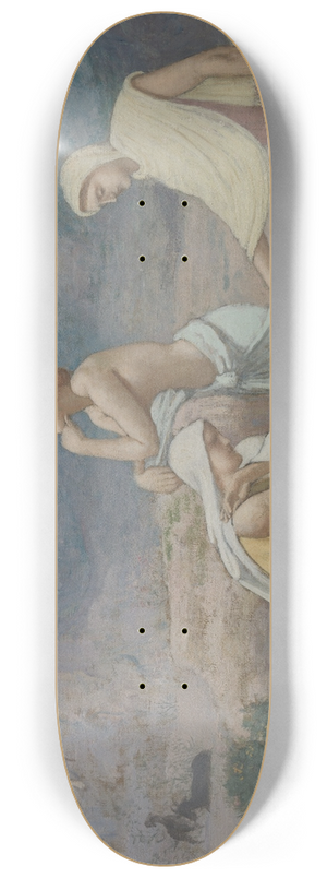 Pierre Puvis de Chavannes - The Shepherds Song 8.25 inch art skate deck