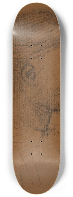 Pierre Puvis de Chavannes - Tte de fillette II 8.25 inch art skate deck Pierre Puvis de Chavannes - Tte de fillette II 8.25 inch art skate deck
