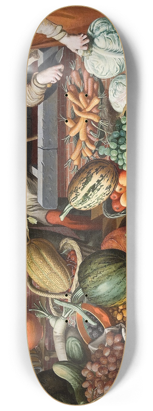 Pieter Aertsen - Market Scene 8.25 inch art skate deck