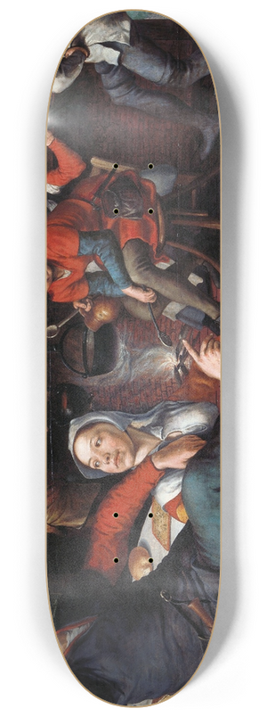 Pieter Aertsen - The Egg Dance 8.25 inch art skate deck