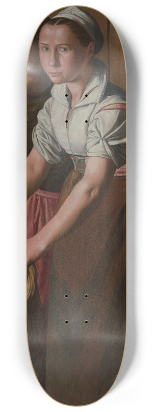 Pieter Aertsen - The Egg Girl 8.25 inch art skate deck