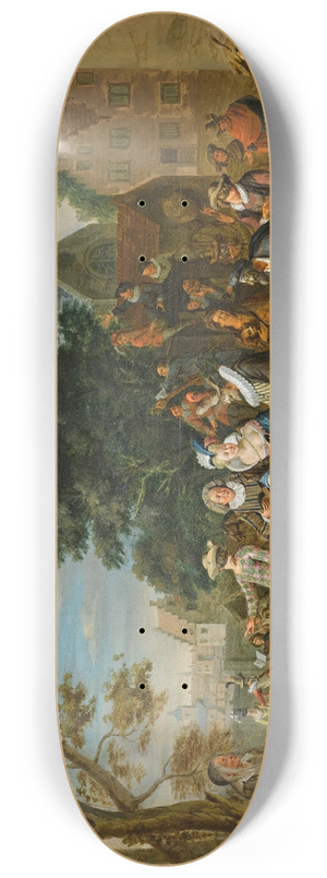 Pieter Angillis - Scenefrom Commedia DellArte 8.25 inch art skate deck