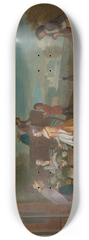 Pieter Angillis - The Vegetable Seller 8.25 inch art skate deck