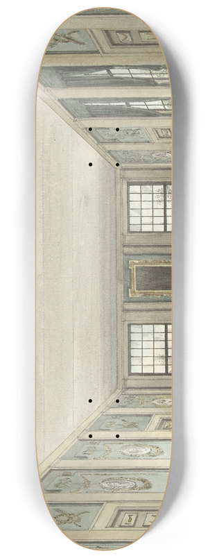 Pieter Barbiers - Ontwerp voor een toneeldecor van een interieur 8.25 inch art skate deck