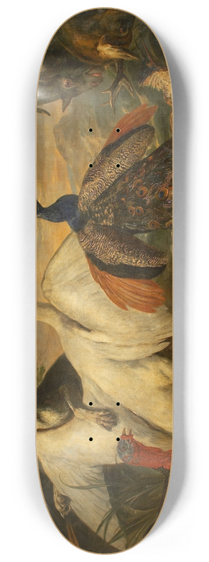 Pieter Boel - Fighting Animals as Allegory of the Combat between Virtue and Vice 8.25 inch art skate deck
