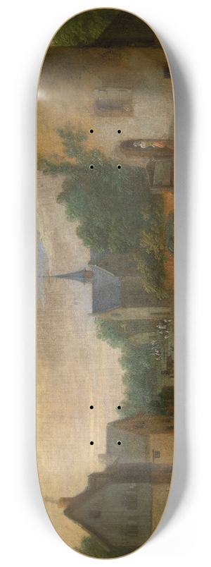 Pieter Bout - A Village Scene 8.25 inch art skate deck