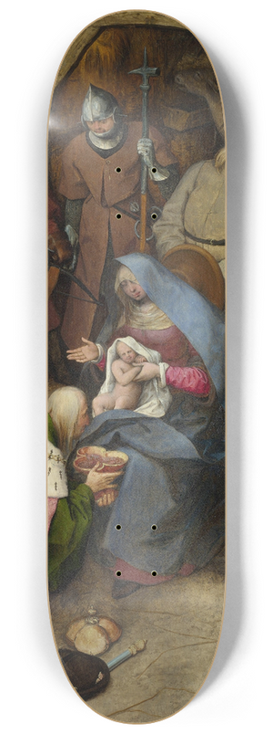 Pieter Bruegel The Elder - The Adoration of the Kings 8.25 inch art skate deck