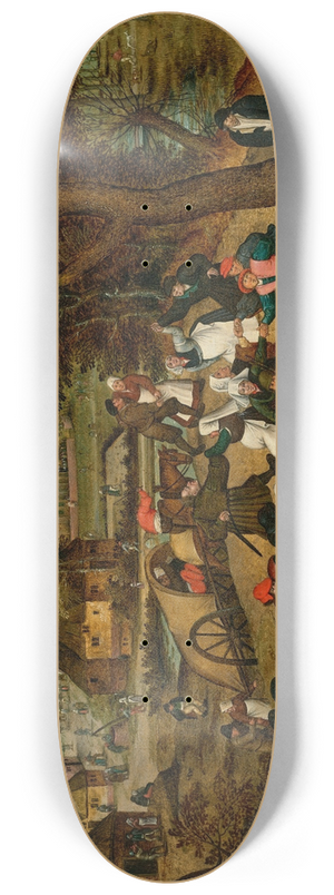 Pieter Brueghel The Younger - Return from the Kermesse 8.25 inch art skate deck