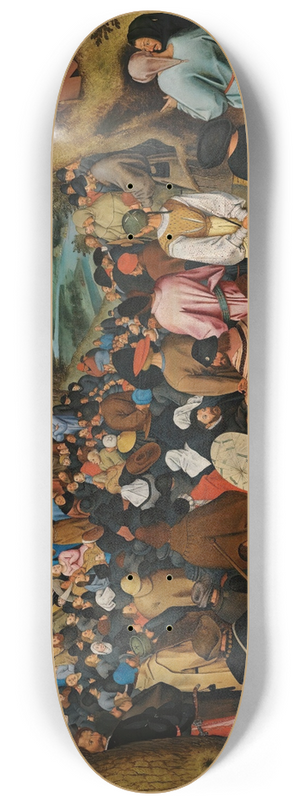 Pieter Brueghel The Younger - Saint John The Baptist Preaching To The Masses In The Wilderness 8.25 inch art skate deck